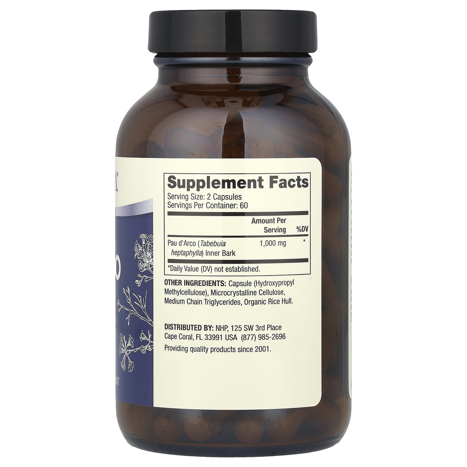 Dr. Mercola, Pau D'Arco, 120 Capsules (500 mg per Capsule)