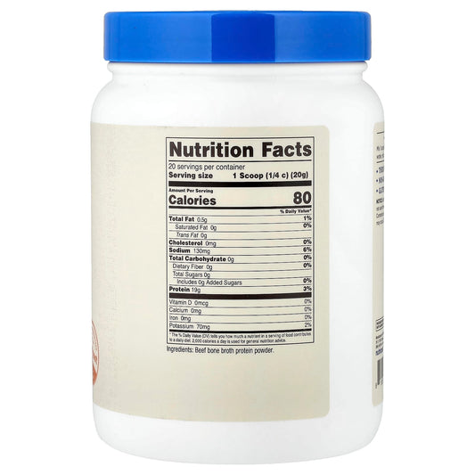 Nutricost, Bone Broth Protein, Unflavoured, 14.3 oz (400 g)
