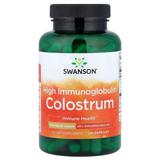 Swanson Vitamins, High Immunoglobulin Colostrum, 120 Capsules (500 mg per Capsule)