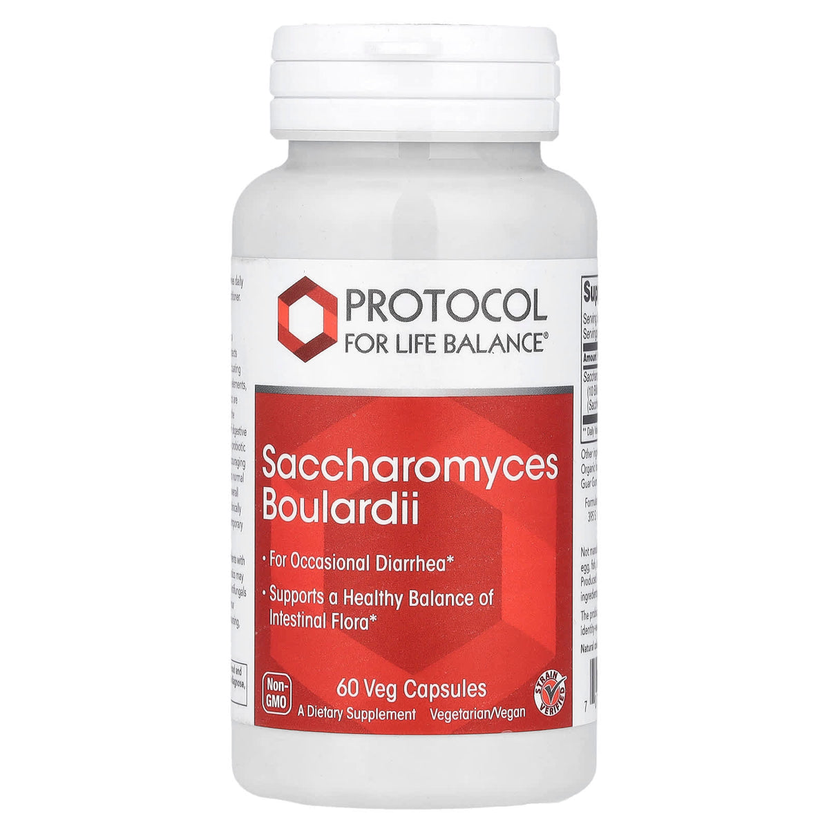 Protocol for Life Balance Saccharomyces Boulardii 500 mg 60 Veg Caps