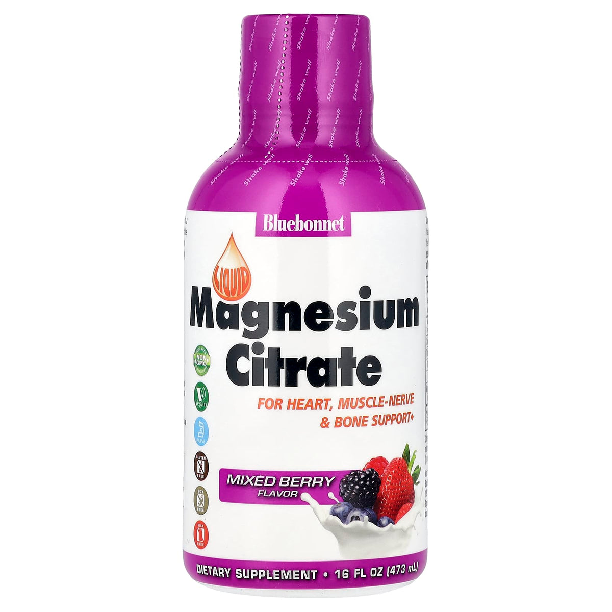 Bluebonnet Magnesium Citrate 16 fl oz (473 ml)