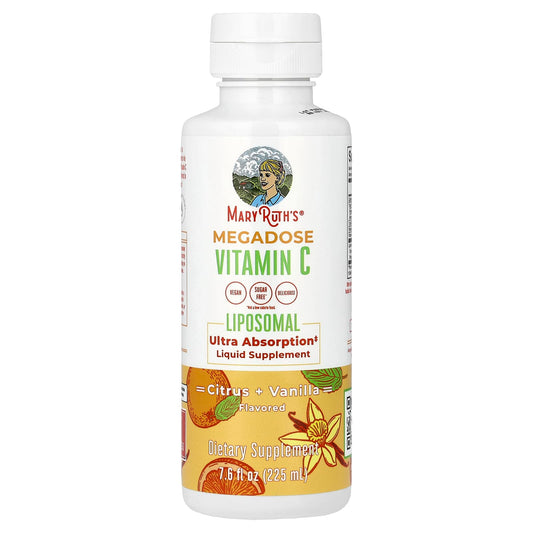 MaryRuth's, Megadose Vitamin C Liposomal, Citrus + Vanilla, 7.6 fl oz (225 ml)