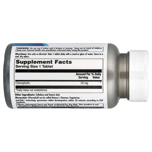 KAL, Chlorophyll, 20 mg, 100 Tablets