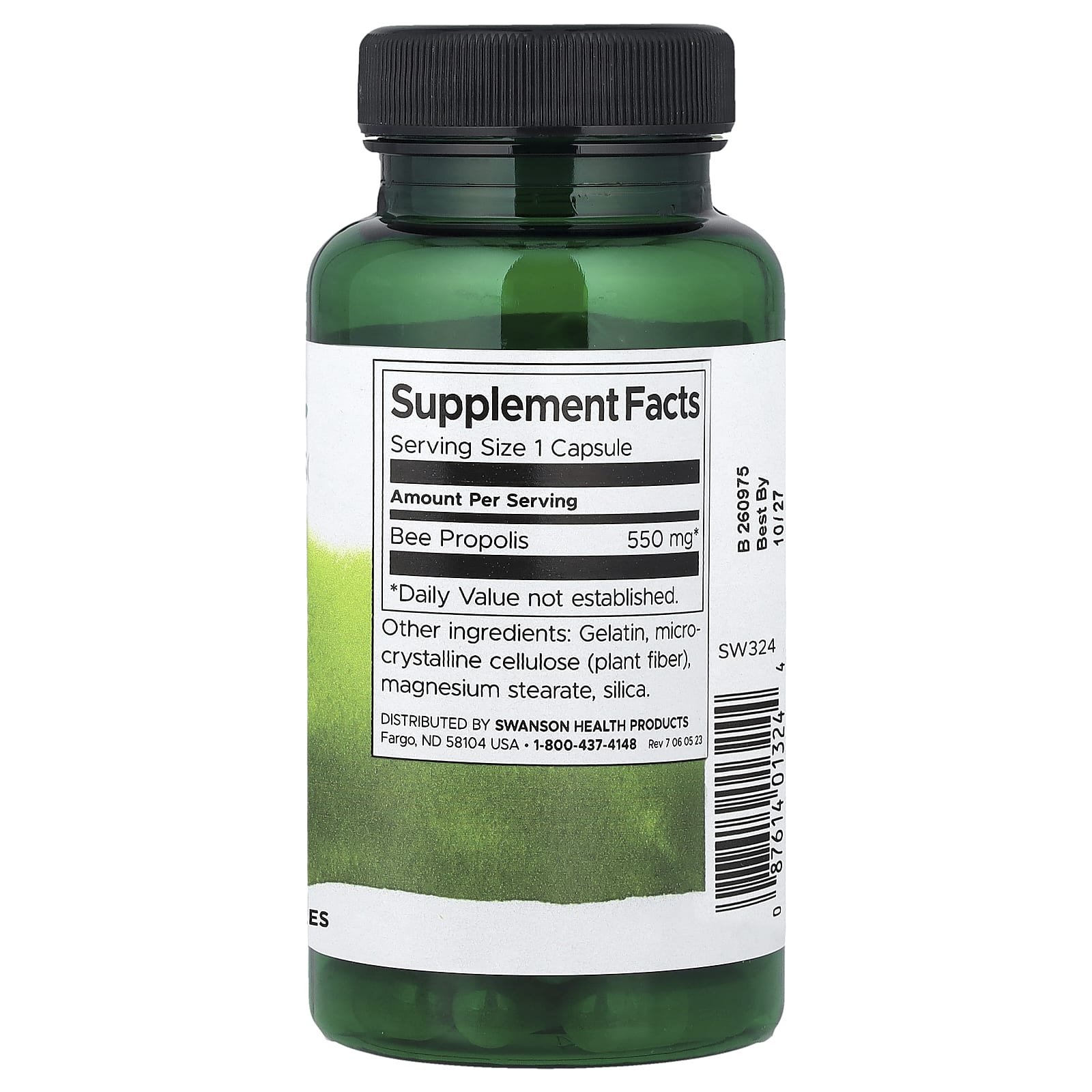 Swanson Vitamins, Bee Propolis, 550 mg, 60 Capsules