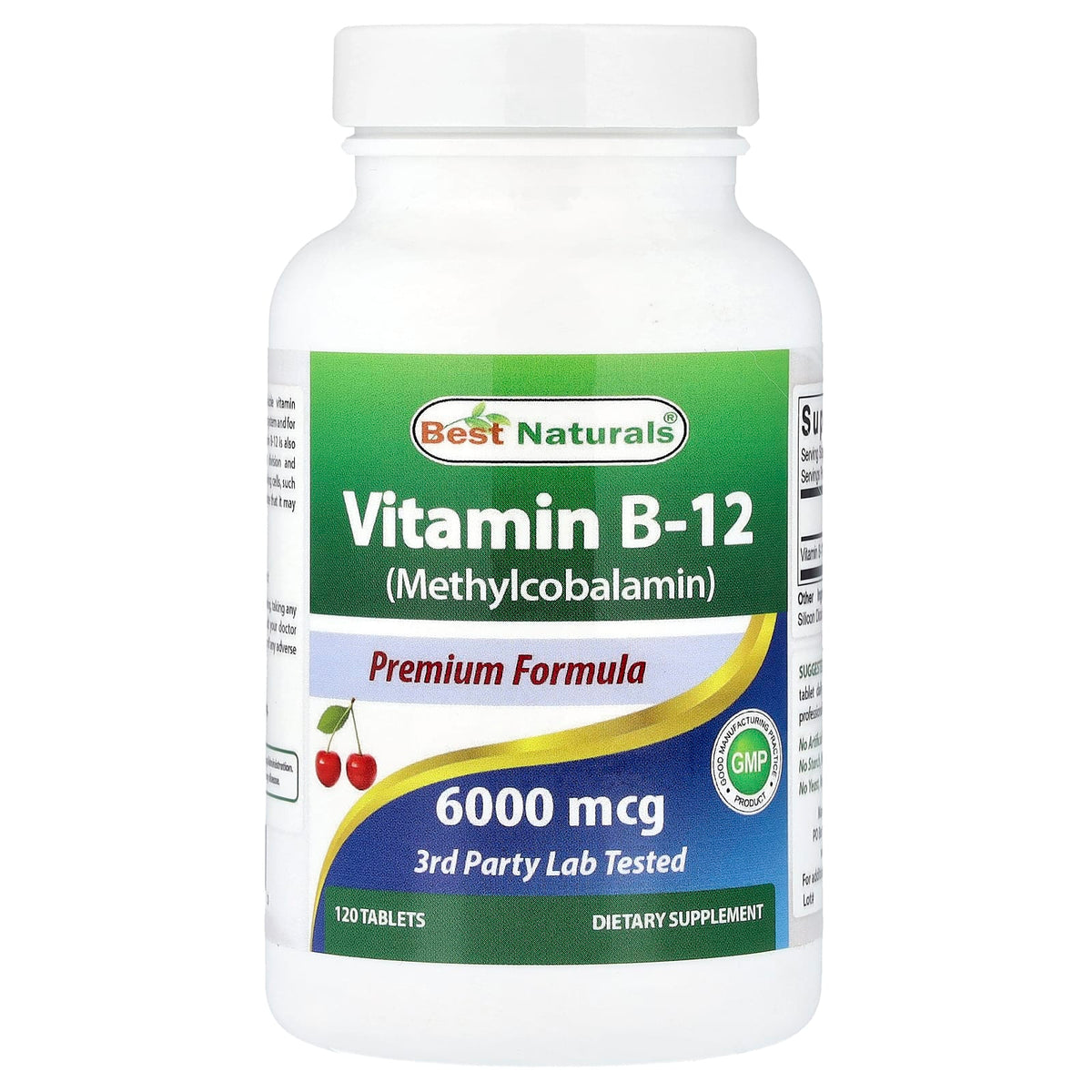 Best Naturals Vitamin B-12 Methylcobalamin 120 Tablets