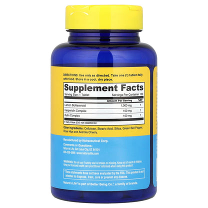 Nature's Life Bioflavonoids 1 1,000 mg 100 Tablets