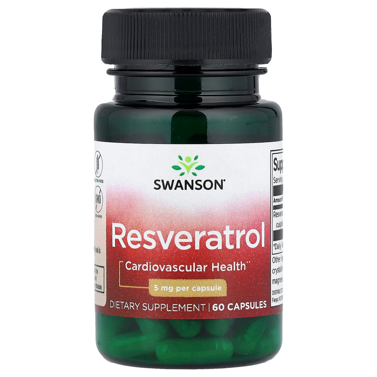 Swanson Vitamins Resveratrol 5 mg 60 Caps