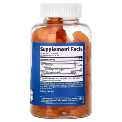 Nutricost, Kids, Vitamin C Gummies, Ages 4+, Orange, 120 Gummies