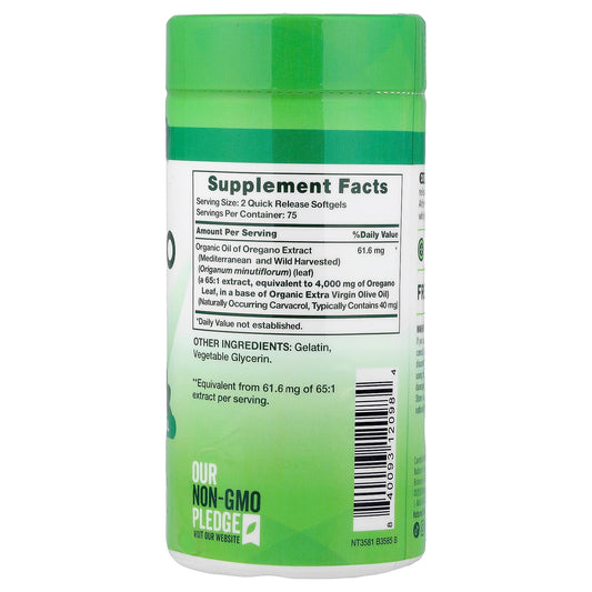 Nature's Truth, Oil of Oregano, 150 Quick Release Capsules (2,000 mg per Capsule)