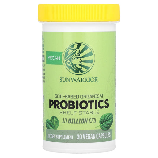 Sunwarrior, Probiotics, 10 Billion CFU, 30 Vegan Capsules