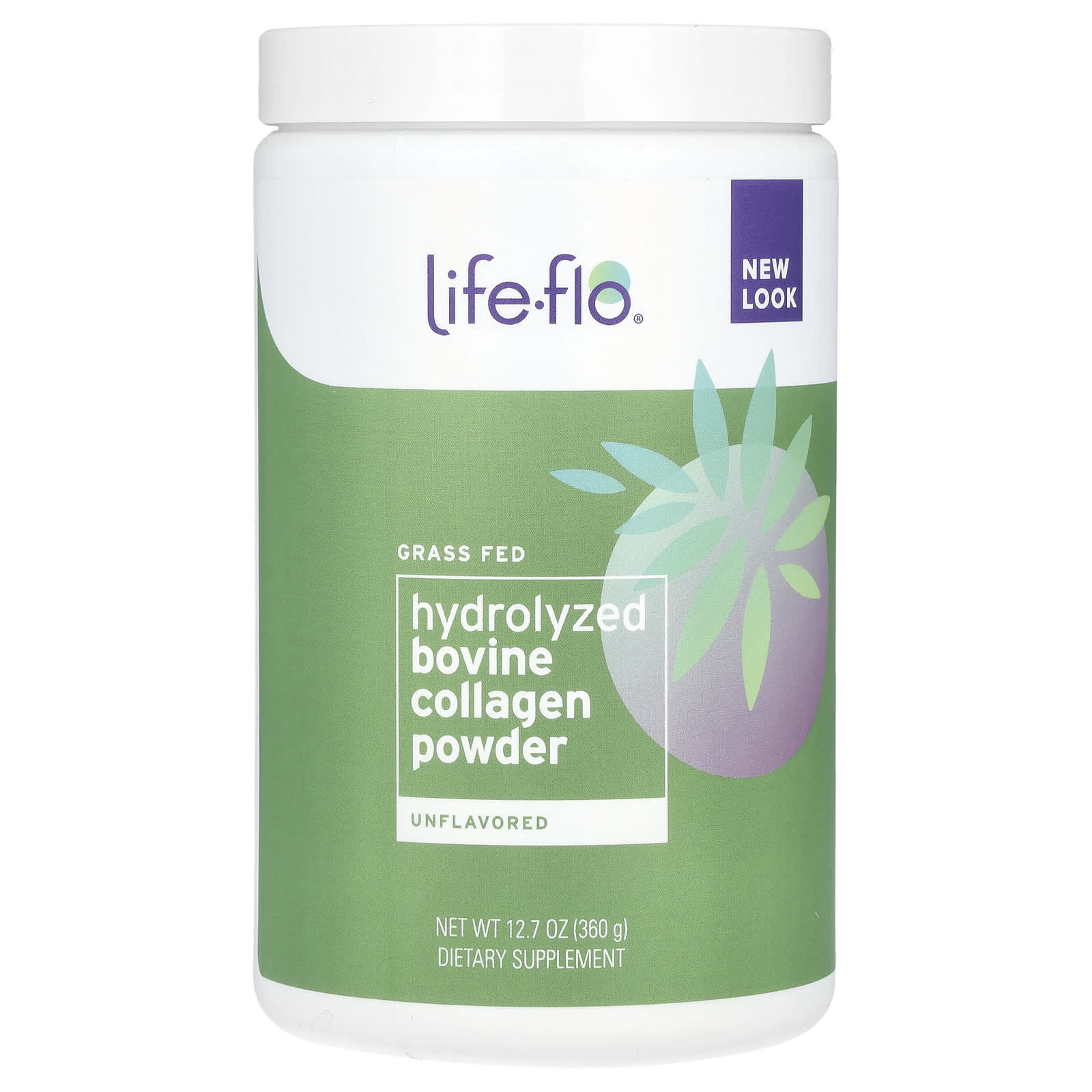 Life-flo, Grass Fed Hydrolysed Bovine Collagen Powder, Unflavoured, 12.7 oz (360 g)