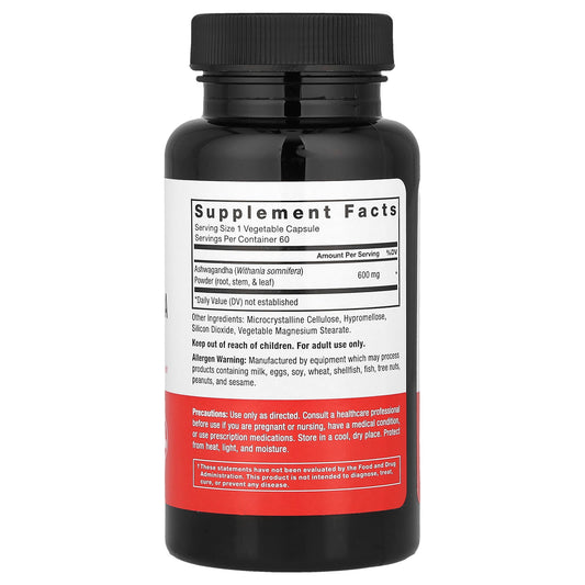 Force Factor Ashwagandha 600 mg 60 Veg Caps