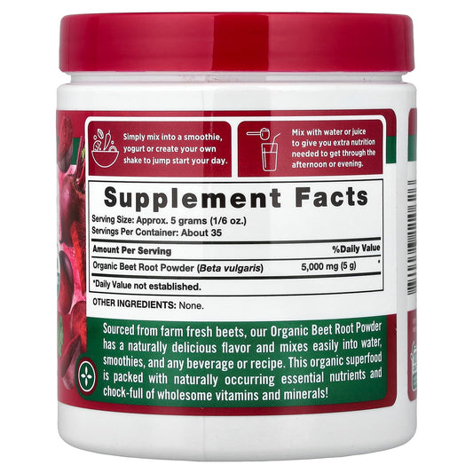 Nature's Truth, Organic Beetroot Powder, 6.1 oz (173 g)