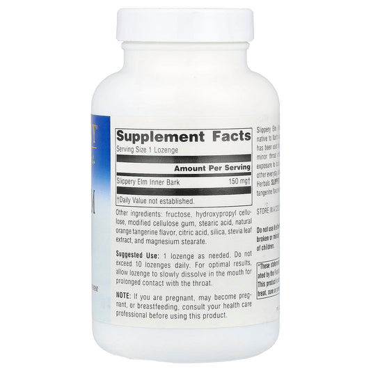 Planetary Herbals, Slippery Elm Lozenges, Tangerine, 150 mg, 200 Lozenges