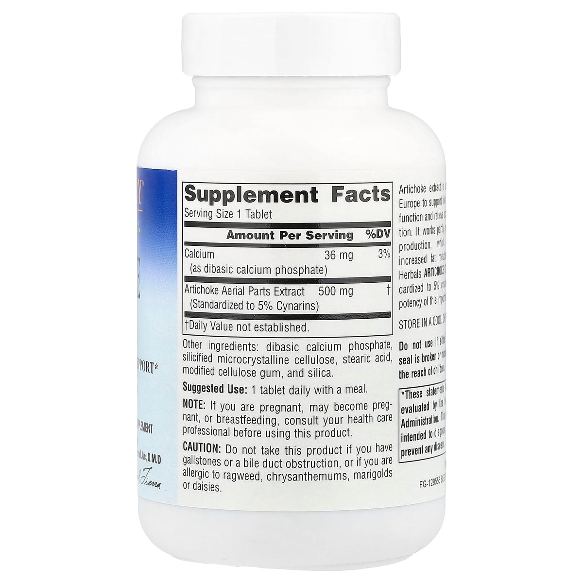 Planetary Herbals, Artichoke Extract, 500 mg, 120 Tablets
