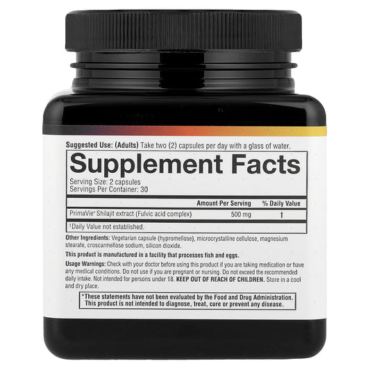 Youtheory, Shilajit, 60 Vegetarian Capsules (250 mg per Capsule)