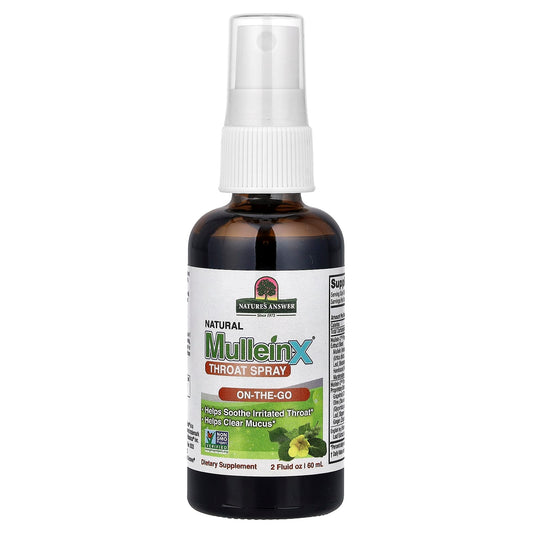 Nature's Answer, Natural Great Mullein-X® Throat Spray, 60 ml (2 fl oz)