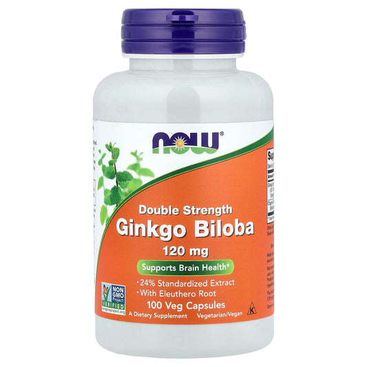 NOW Foods Ginkgo Biloba 120 mg 100 Veg Capsules