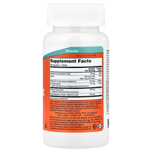 NOW Foods Iron 100 Tabs