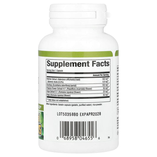 Natural Factors Herbal Factors, Sleep Relax with Valerian & Hops 90 Caps