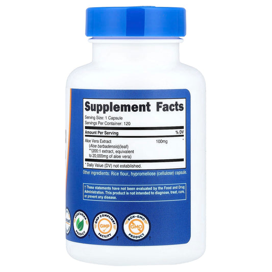 Nutricost, Aloe Vera, 20,000 mg, 120 Capsules