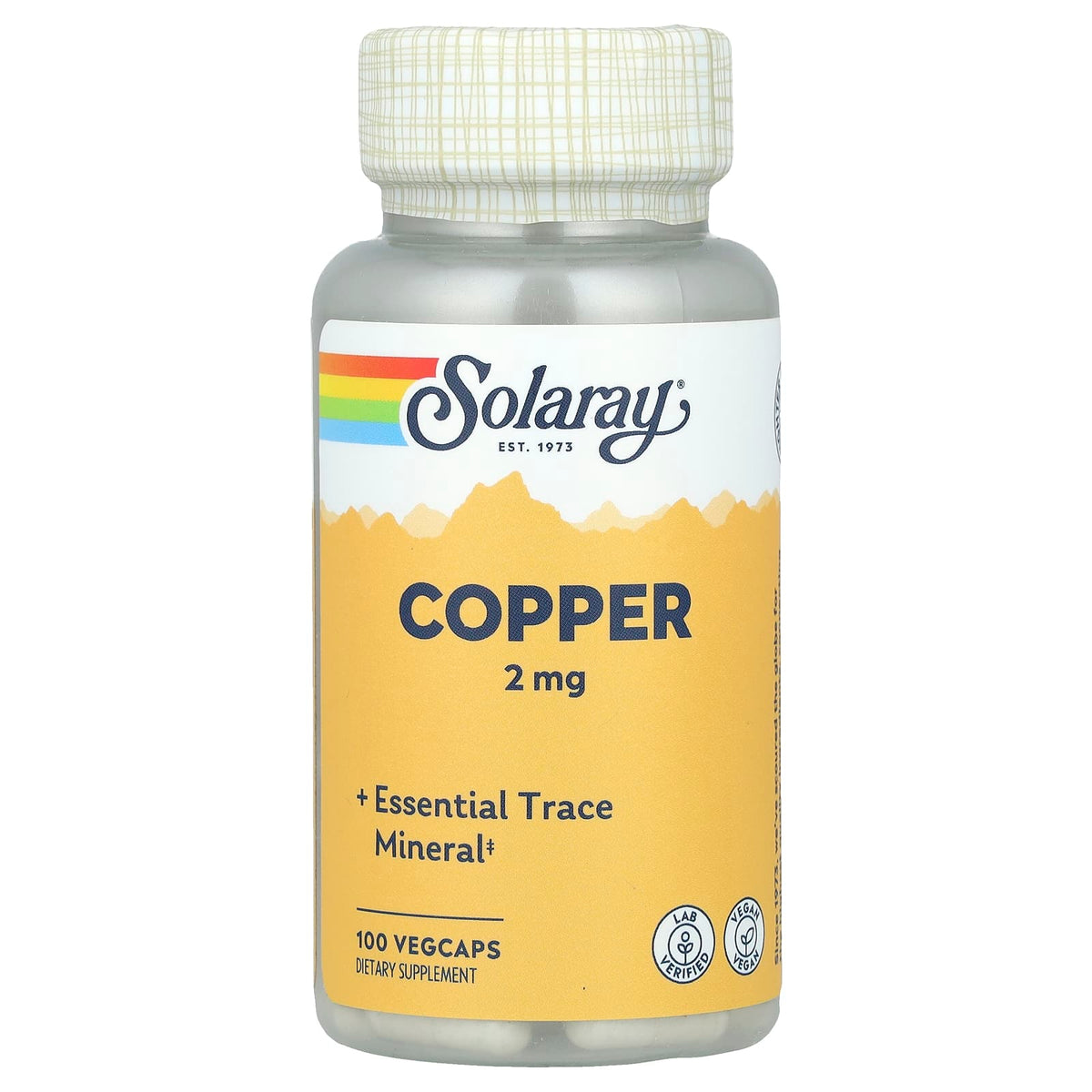Solaray Copper 2 mg 100 Veg Caps