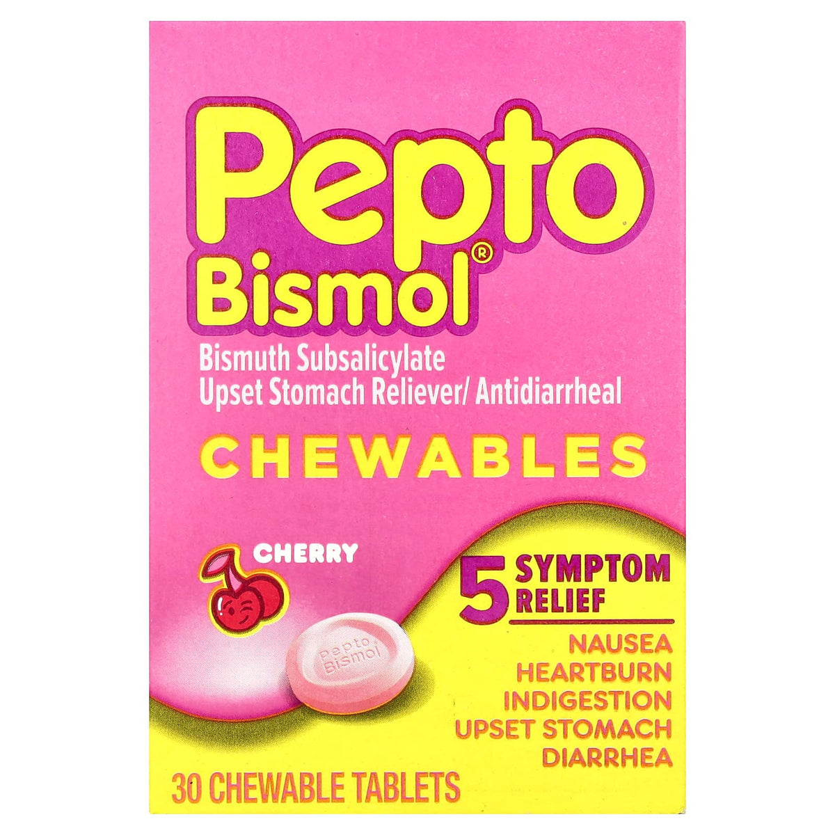 Pepto Bismol Chewables 131 mg per Tablet