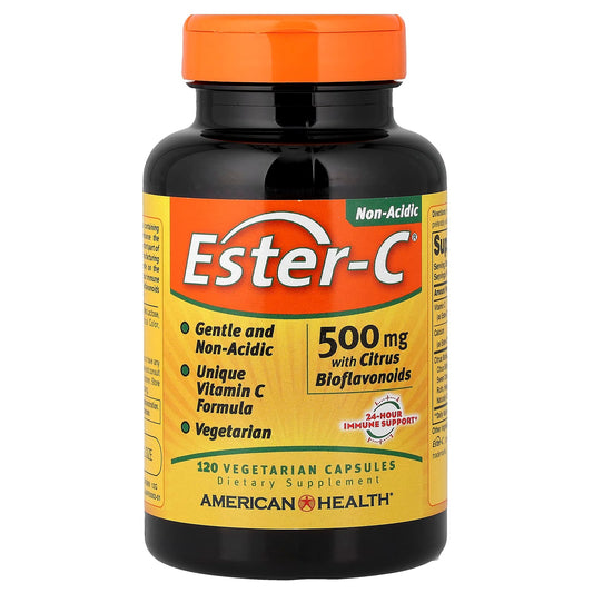 American Health, Ester-C® with Citrus Bioflavonoids, 500 mg, 120 Vegetarian Capsules