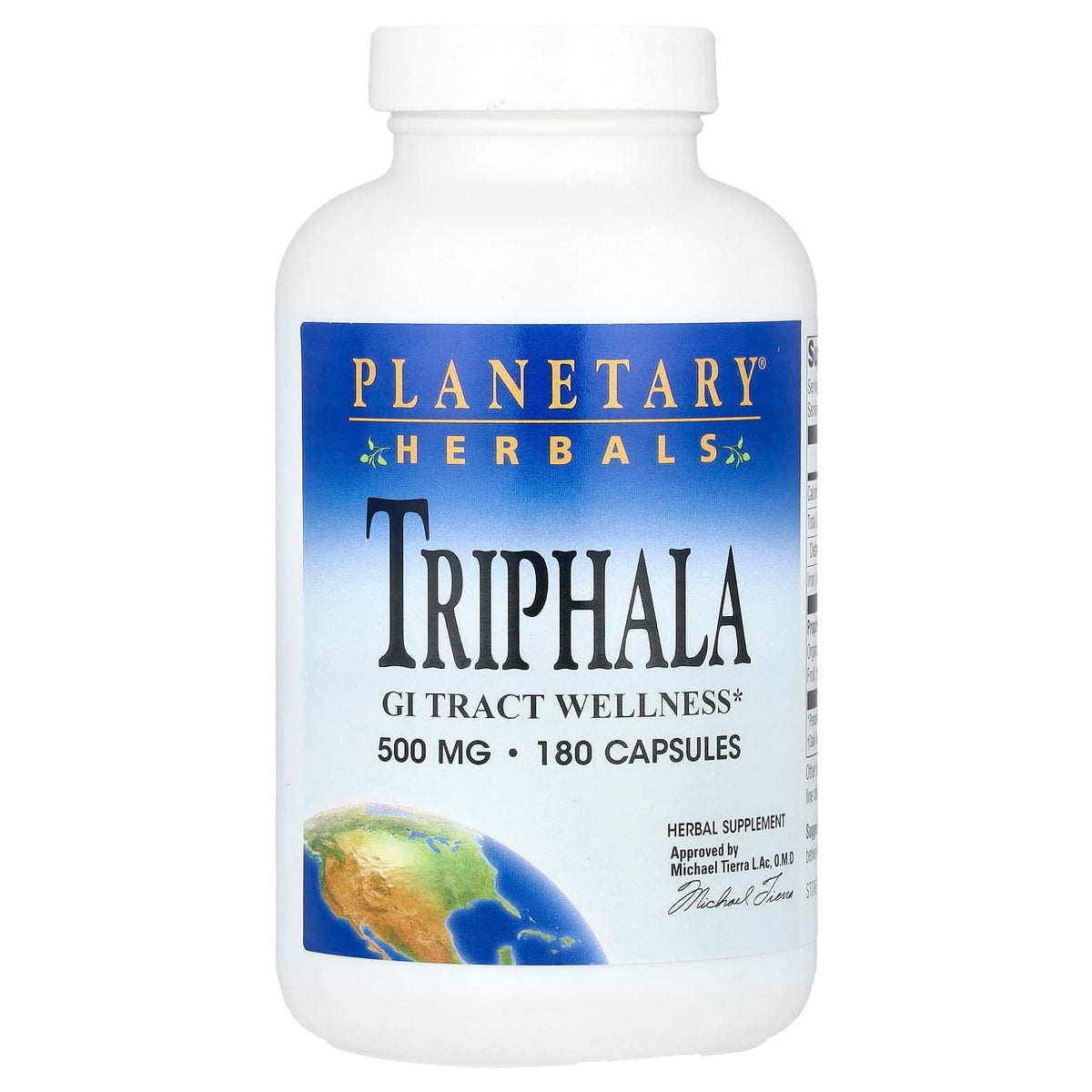 Planetary Herbals, Triphala, GI Tract, 1000 mg, 180 Capsules