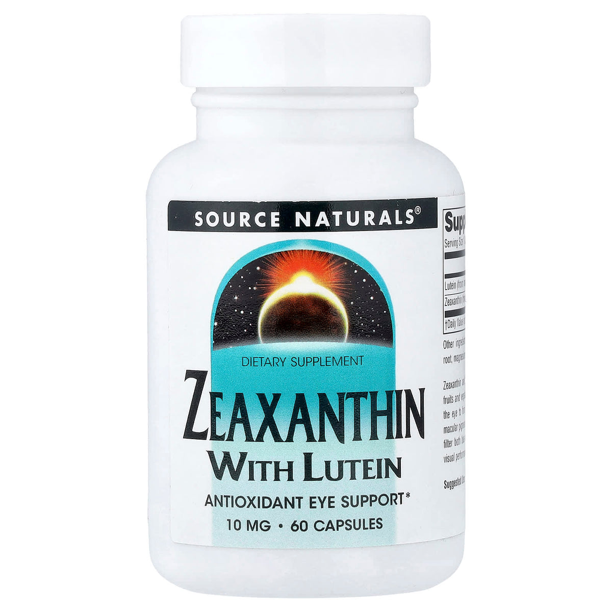 Source Naturals Zeaxanthin With Lutein 60 Caps