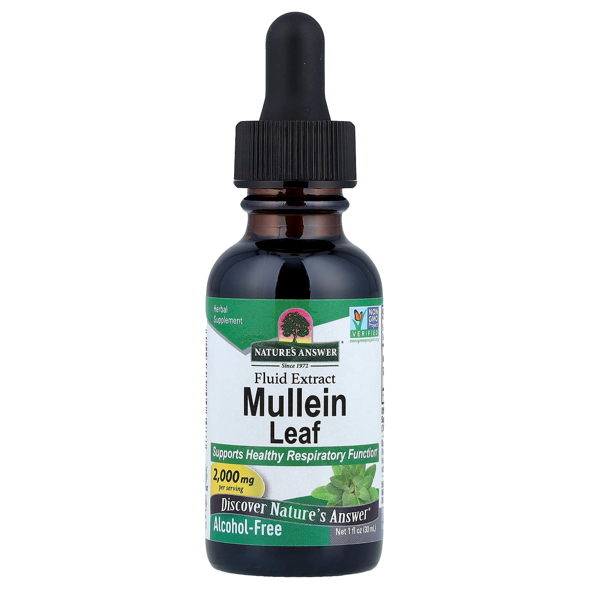 Nature's Answer Mullein Leaf 30 ml (1 fl oz) Liquid