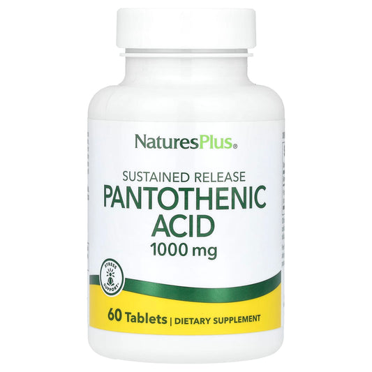 NaturesPlus, Pantothenic Acid, 1,000 mg, 60 Tablets