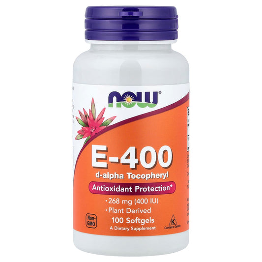 NOW Foods Vitamin E 400 IU 100 Softgels