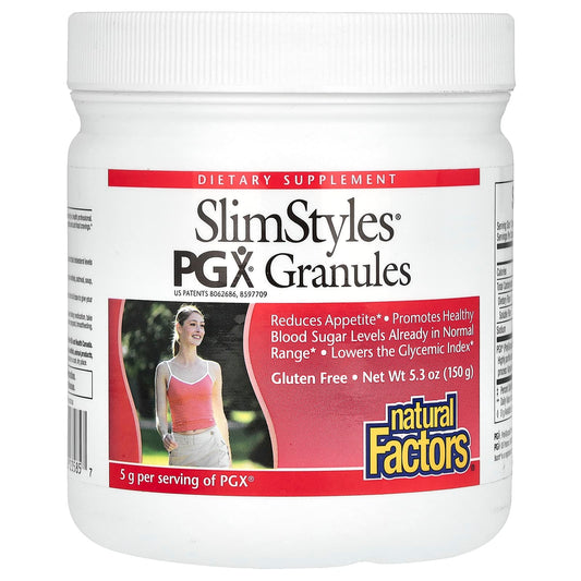 Natural Factors, SlimStyles, PGX Granules, Unflavoured, 5.3 oz (150 g)