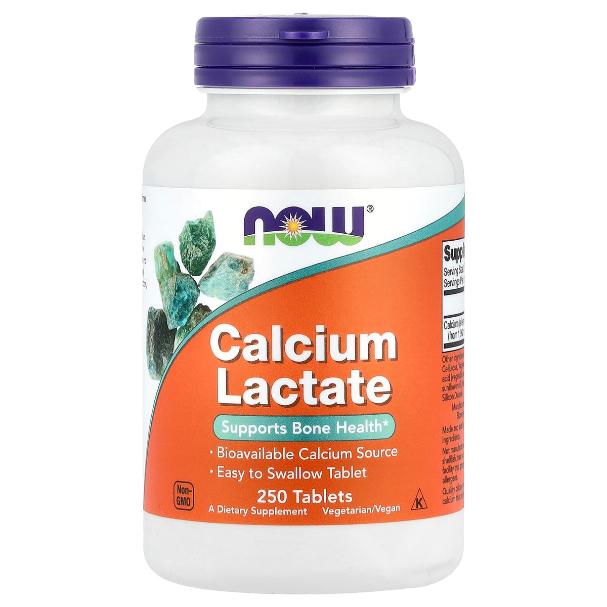 NOW Foods Calcium Lactate 85 mg 250 Tabs