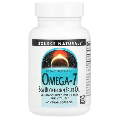 Source Naturals, Omega-7, Seabuckthorn Fruit Oil, 60 Vegi Softgels