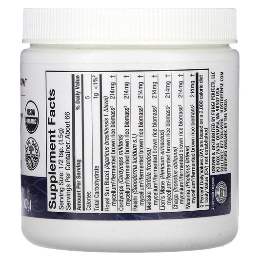 Fungi Perfecti, Stamets 7, Mushroom Mycelium Powder, Daily Immune Support, 3.5 oz (100 g)