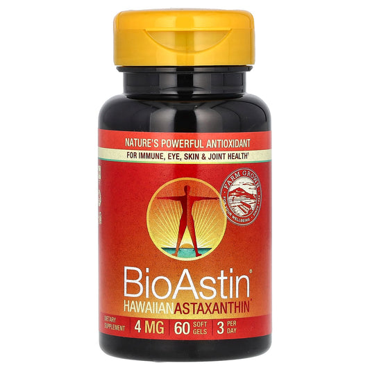 Nutrex Hawaii, BioAstin®, Hawaiian Astaxanthin, 4 mg, 60 Soft Gels