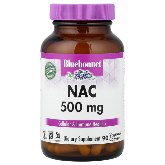 Bluebonnet Nutrition, NAC, 500 mg, 90 Vcaps