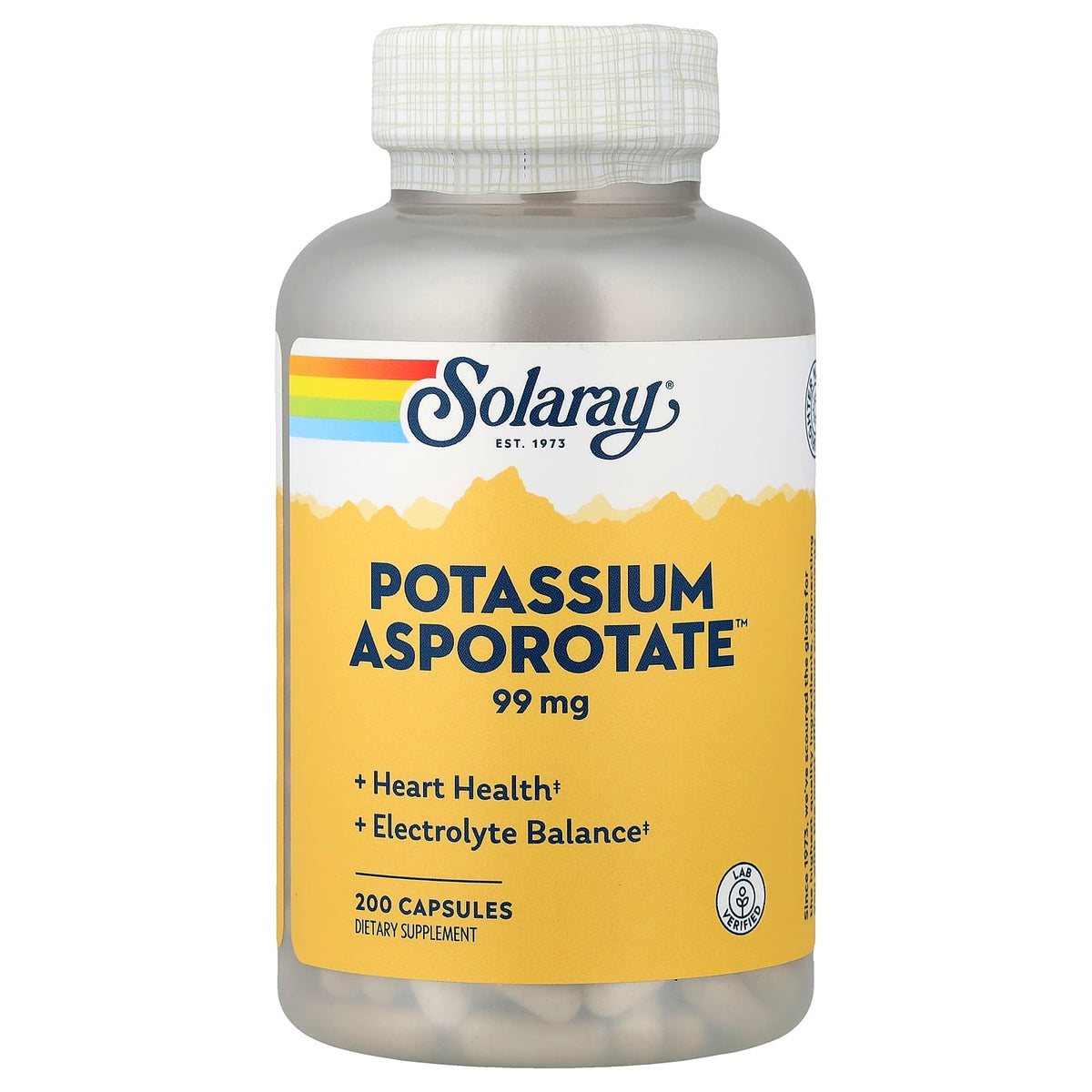 Solaray Potassium Asporotate 99 mg 200 Caps