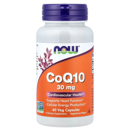 NOW Foods CoQ10 30 mg 60 Veg Caps