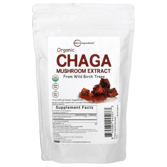 Micro Ingredients, Organic Chaga Mushroom Extract, 283 g (10 oz)