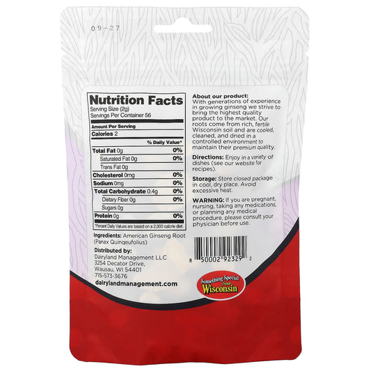 Dairyland Ginseng American Ginseng 4 oz