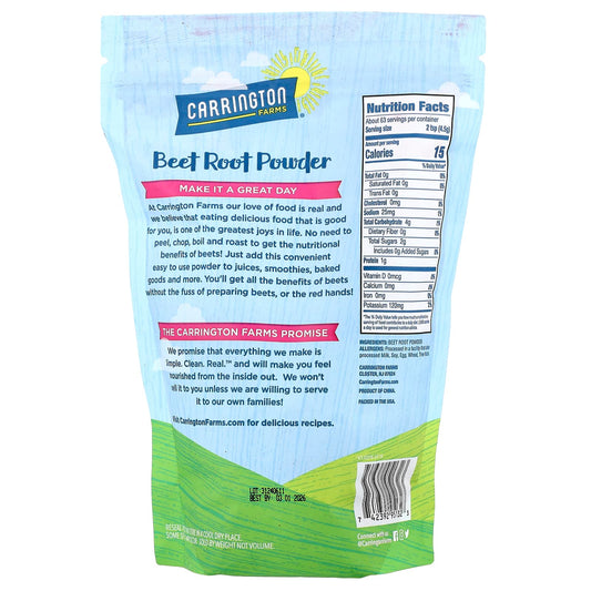 Carrington Farms, Beetroot Powder, 10 oz (283 g)
