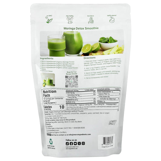 Micro Ingredients, Organic Moringa Powder, 1 lb (454 g)