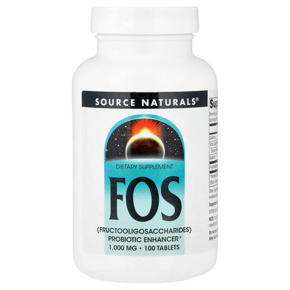 Source Naturals, FOS, 100 Tablets (1,000 mg per Tablet)