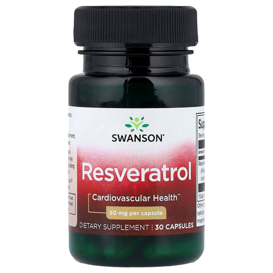 Swanson Vitamins, Resveratrol, 50 mg, 30 Capsules