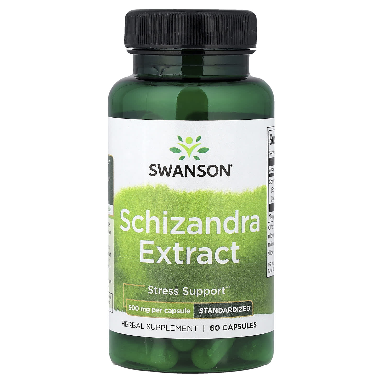 Swanson Vitamins, Schisandra Extract, Standardised, 500 mg, 60 Capsules