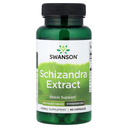 Swanson Vitamins, Schisandra Extract, Standardised, 500 mg, 60 Capsules