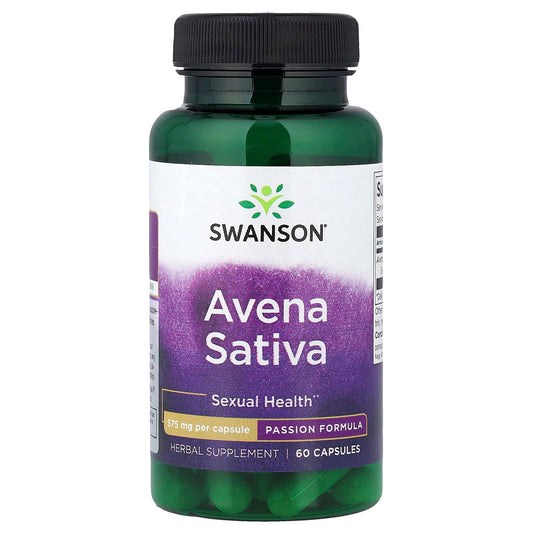 Swanson Vitamins, Avena Sativa, 60 Capsules (575 mg per Capsule)